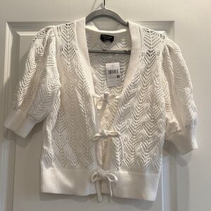 Kate Spade White Lace Cardigan
